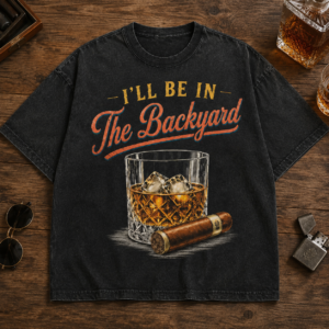 Vintage Washed Backyard Whiskey Graphic Tee